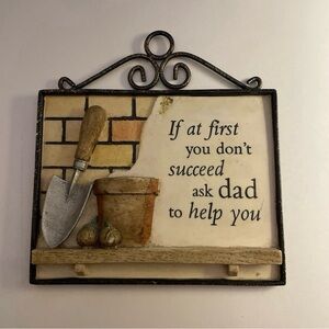 Father’s Day Plaque Sign Garden